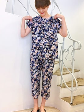 「アイテム（ルームウェア）」を使った、キッドブルーさん（レディース・160cm）の秋コーディネート