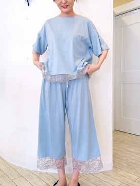 「アイテム（ルームウェア）」を使った、キッドブルーさん（レディース・160cm）の秋コーディネート