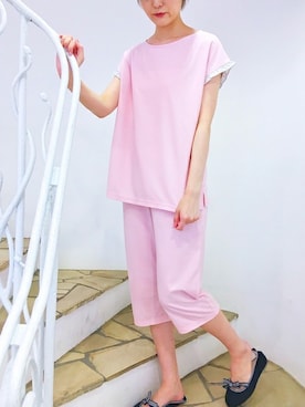 「アイテム（ルームウェア）」を使った、キッドブルーさん（レディース・160cm）の秋コーディネート