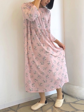 「アイテム（ルームウェア）」を使った、キッドブルーさん（レディース・154cm）の春コーディネート