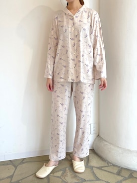 「アイテム（ルームウェア）」を使った、キッドブルーさん（レディース・160cm）の春コーディネート