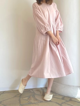 「ボタニカル」｜「アイテム（ルームウェア）」を使った、キッドブルーさん（レディース・160cm）の春コーディネート