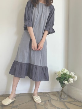 「アイテム（ルームウェア）」を使った、キッドブルーさん（レディース・160cm）の春コーディネート