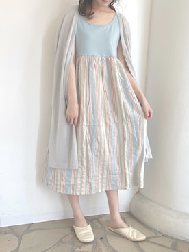 「アイテム（ルームウェア）」を使った、キッドブルーさん（レディース・160cm）の春コーディネート