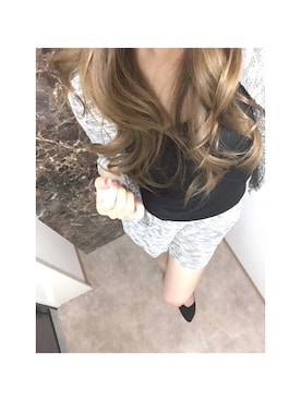「お買い物」｜「アイテム（その他トップス）」を使った、k♡さん（レディース・154cm）の夏コーディネート