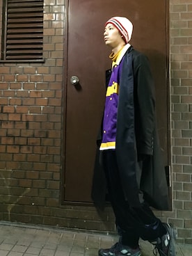 「アイテム（ジャージ）」を使った、KIKAKUさん（メンズ・175cm・20代）の冬コーディネート