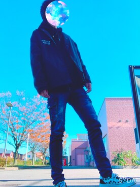 「semantic design（セマンティックデザイン）のアイテム」を使った、こーきさん（メンズ・173cm）の秋コーディネート