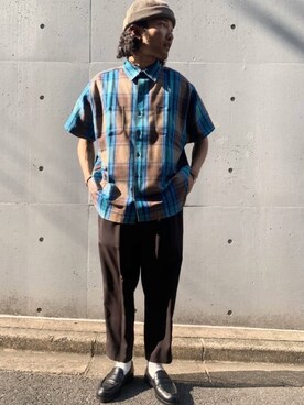 「SON OF THE CHEESE（サノバチーズ）のアイテム」を使った、Haruto Fukushimaさん（メンズ・170cm）の春コーディネート