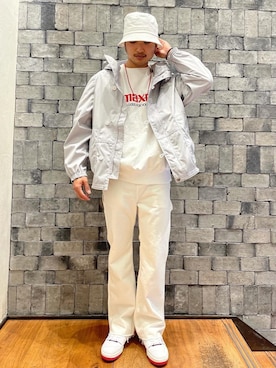 「MONKEY TIME（モンキータイム）のアイテム」を使った、Haruto Fukushimaさん（メンズ・170cm）の春コーディネート