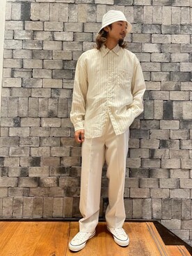 「MONKEY TIME（モンキータイム）のアイテム」を使った、Haruto Fukushimaさん（メンズ・170cm）の春コーディネート