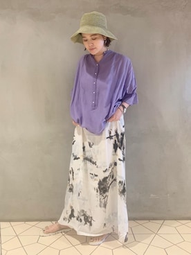 「RECOMMEND  ITEM STYLING」｜「アイテム（ワンピース/ドレス）」を使った、Miyu Takedaさん（レディース・161cm）の夏コーディネート