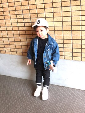 souママさん（キッズ・90cm）の冬コーディネート
