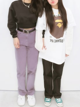 「ストリート系」｜𝐀𝐍𝐍さん（レディース・149cm・10代）の春コーディネート