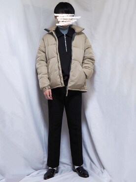 「韓国コーデ」｜「アイテム（スリッポン）」を使った、hiroさん（メンズ・180cm）の冬コーディネート