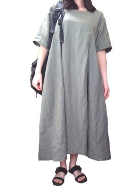 「Anello」｜「アイテム（ワンピース/ドレス）」を使った、いちごばななさん（レディース・154cm）の夏コーディネート