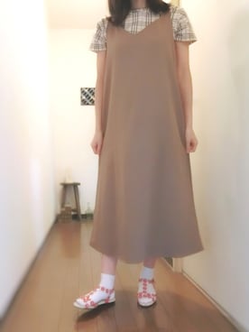 「haco!（ハコ）のアイテム（オールインワン・サロペット）」を使った、いちごばななさん（レディース・154cm）の夏コーディネート
