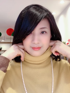 「PONTE VECCHIO（ポンテヴェキオ）のアイテム（リング）」を使った、YOSHINOさん（レディース・166cm）の冬コーディネート