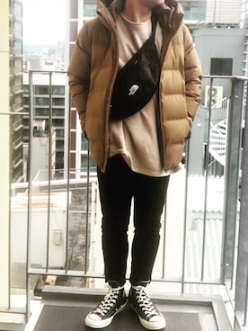 「ct70」｜「アイテム（ダウンジャケット/コート）」を使った、Kenjiman Jrさん（メンズ・165cm）の冬コーディネート