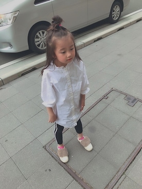 「petit main（プティマイン）のアイテム（その他）」を使った、airaさん（キッズ・120cm）の夏コーディネート