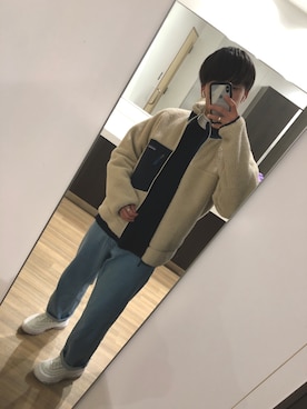 「JUNRED（ジュンレッド）のアイテム（パンツ）」を使った、Daichiさん（メンズ・177cm）の秋コーディネート
