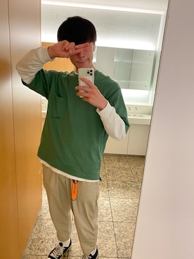 「Carhartt WIP（カーハートダブリューアイピー）のアイテム（アクセサリー）」を使った、Daichiさん（メンズ・177cm）の夏コーディネート