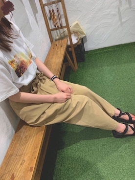 「EMMAJAMES（エマジェイムス）のアイテム」を使った、まぁさん（レディース・160cm）の夏コーディネート