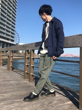 「SEVENDAYS=SUNDAY（セブンデイズサンデイ）のアイテム（ナイロンジャケット）」を使った、ゆづきさん（メンズ・173cm）の春コーディネート
