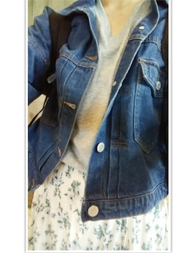 「rps（アールピーエス）のアイテム（デニムジャケット）」を使った、mieさん（レディース・153cm）の春コーディネート