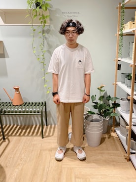 「Noritakeのアイテム」を使った、Jayさん（メンズ・166cm）の夏コーディネート