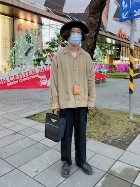 「Paraboot」｜「アイテム（財布/小物）」を使った、Jayさん（メンズ・166cm）の冬コーディネート