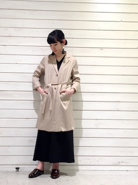 「NOMBRE IMPAIR（ノンブルアンペール）のアイテム（その他アウター）」を使った、seki.さん（レディース・160cm）の春コーディネート