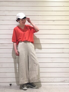 「FIL DE FER（フィルデフェール）のアイテム（その他アウター）」を使った、seki.さん（レディース・160cm）の春コーディネート