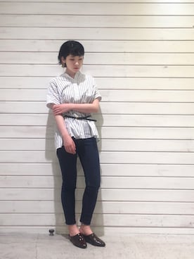 「rapiecage（ラピエサージュ）のアイテム（イヤリング）」を使った、seki.さん（レディース・160cm）の夏コーディネート