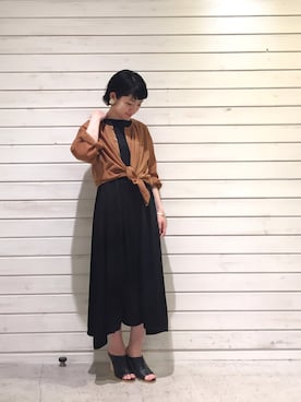 「FIL DE FER（フィルデフェール）のアイテム（ワンピース/ドレス）」を使った、seki.さん（レディース・160cm）の夏コーディネート