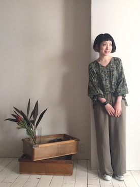 「FIL DE FER（フィルデフェール）のアイテム」を使った、seki.さん（レディース・160cm）の夏コーディネート