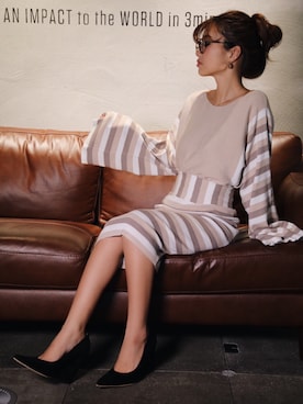 「eimy istoire」｜「アイテム（セットアップ）」を使った、Manami_officialさん（レディース・155cm）の冬コーディネート