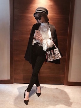 「eimy istoire」｜「アイテム（その他アウター）」を使った、Manami_officialさん（レディース・155cm）の春コーディネート