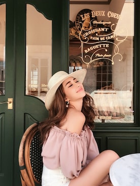 「eimy_ootd」｜「アイテム（アクセサリー）」を使った、Manami_officialさん（レディース・155cm）の夏コーディネート