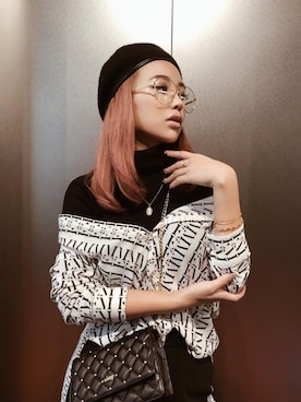 「eimy istoire」｜「アイテム（ハンチング/ベレー帽）」を使った、Manami_officialさん（レディース・155cm）の秋コーディネート