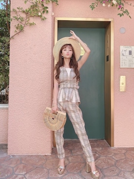 「eimy_ootd」｜「アイテム（帽子）」を使った、Manami_officialさん（レディース・155cm）の冬コーディネート