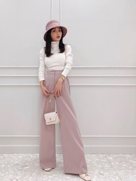 「eimy_ootd」｜「アイテム（帽子）」を使った、Manami_officialさん（レディース・155cm）の秋コーディネート