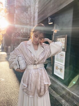 「eimy_ootd」｜「アイテム（ジャケット/アウター）」を使った、Manami_officialさん（レディース・155cm）の冬コーディネート