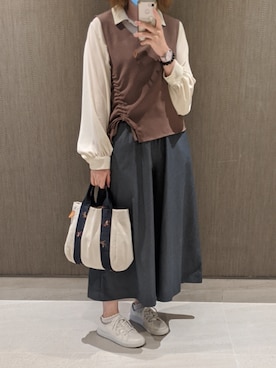 Fishv Lauさん（レディース・163cm）の春コーディネート