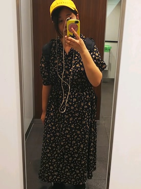 「one after another NICE CLAUP（ワンアフターアナザーナイスクラップ）のアイテム（キャップ）」を使った、あやっちぇさん（レディース・153cm）の夏コーディネート