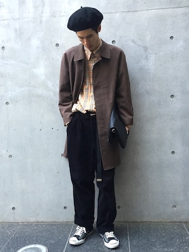 「ジャックパーセル」｜「アイテム（その他アウター）」を使った、NaOさん（メンズ・173cm）の冬コーディネート