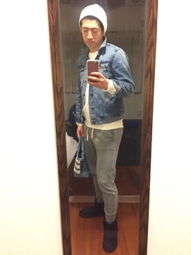 「H&M（エイチ・アンド・エム）のアイテム（ジャケット/アウター）」を使った、Y.Tさん（メンズ・174cm・20代）の冬コーディネート