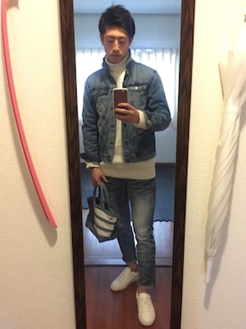 「H&M（エイチ・アンド・エム）のアイテム（ジャケット/アウター）」を使った、Y.Tさん（メンズ・174cm・20代）の夏コーディネート