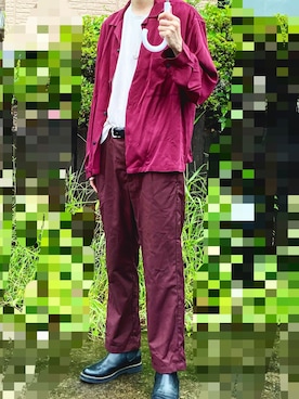 「RAGEBLUE（レイジブルー）のアイテム（ブーツ）」を使った、れいさん（メンズ・175cm）の夏コーディネート