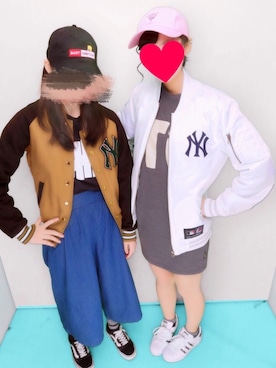 「PARADOX（パラドックス）のアイテム（キャップ）」を使った、くるみさん（レディース・166cm）の春コーディネート