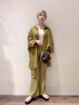 「ジーナシス」｜「アイテム（その他）」を使った、RIKOさん（レディース・163cm）の春コーディネート